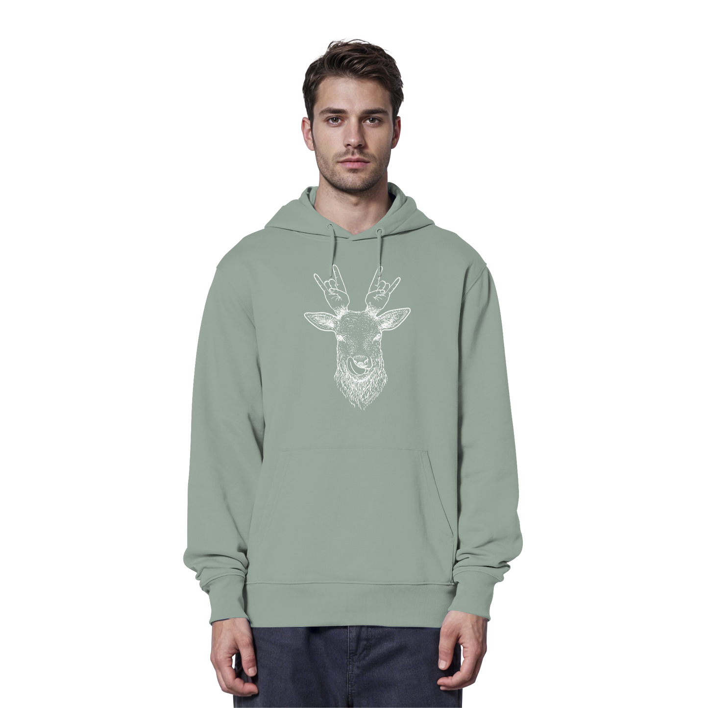 Da Hirsch Rockt - Organic Hoodie