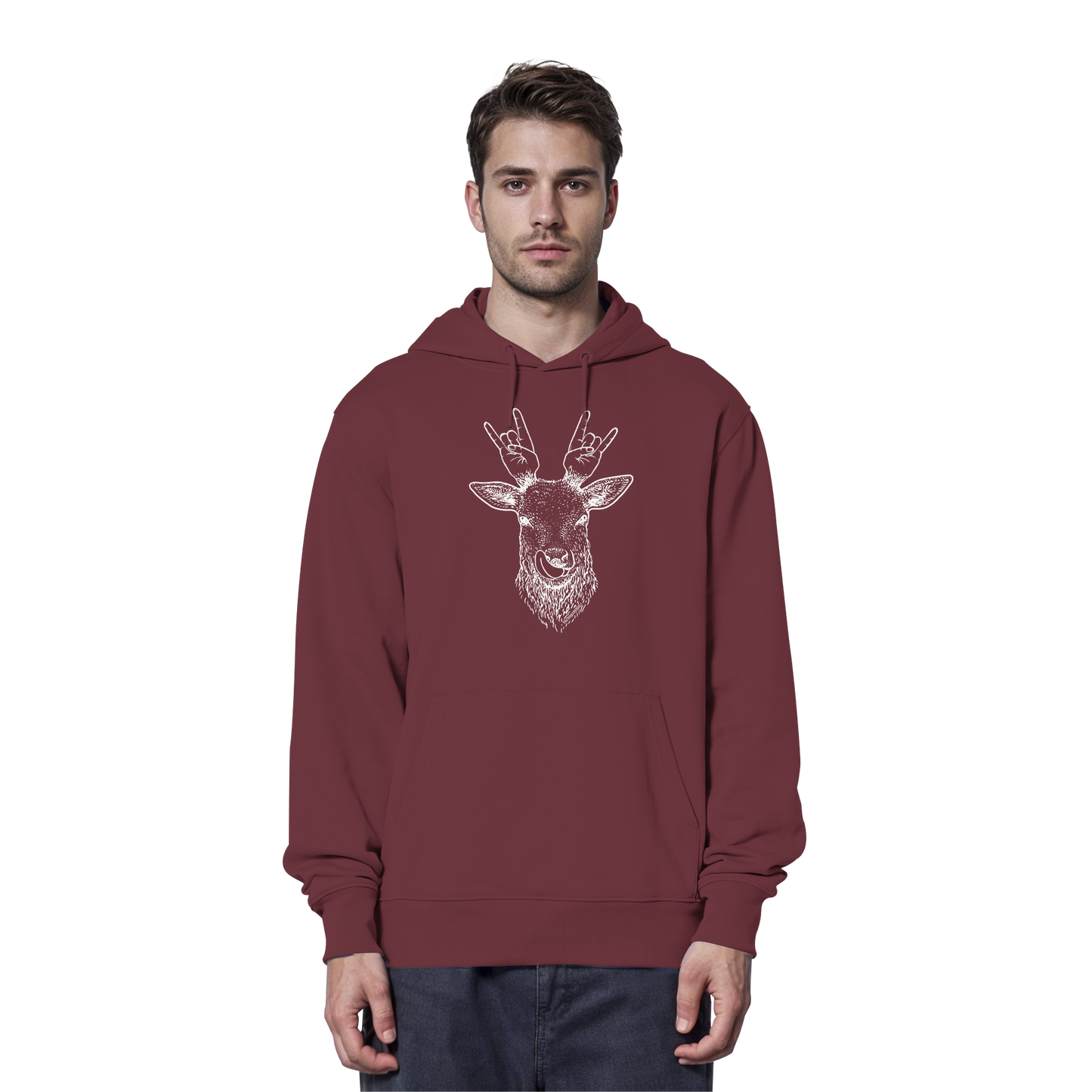 Da Hirsch Rockt - Organic Hoodie