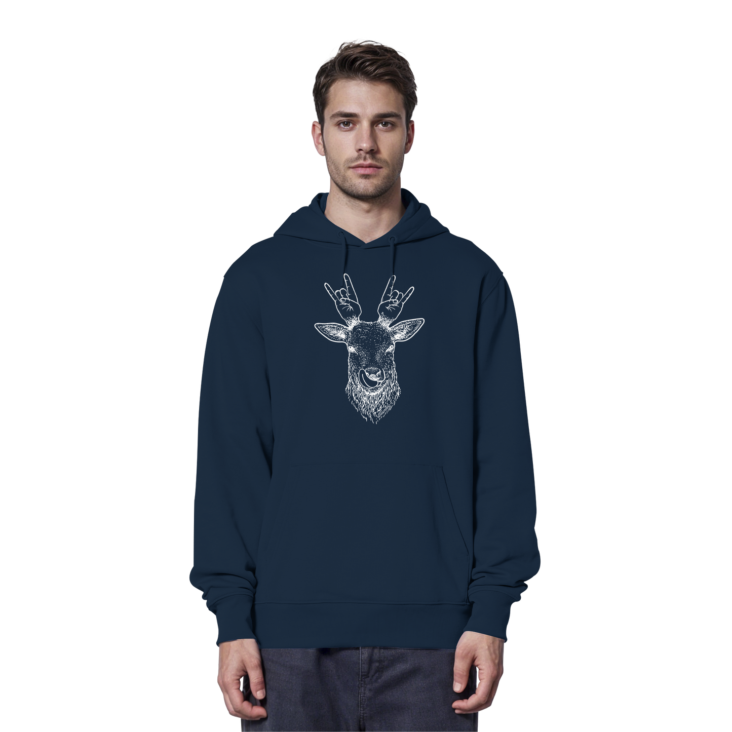 Da Hirsch Rockt - Organic Hoodie