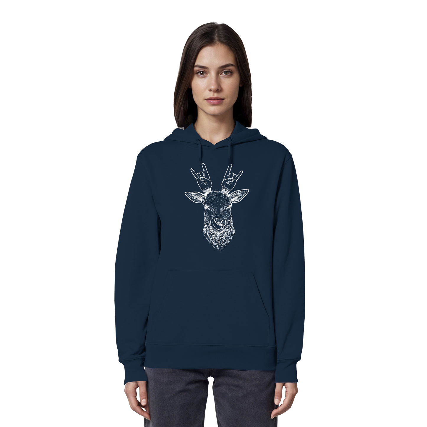 Da Hirsch Rockt - Organic Hoodie