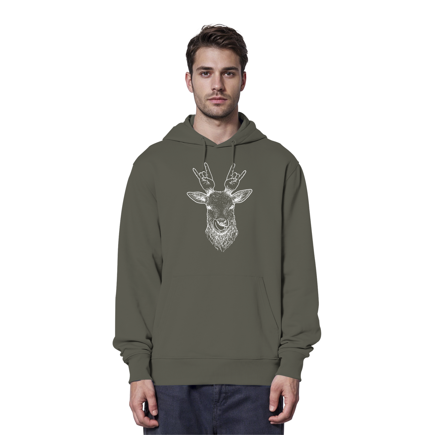 Da Hirsch Rockt - Organic Hoodie