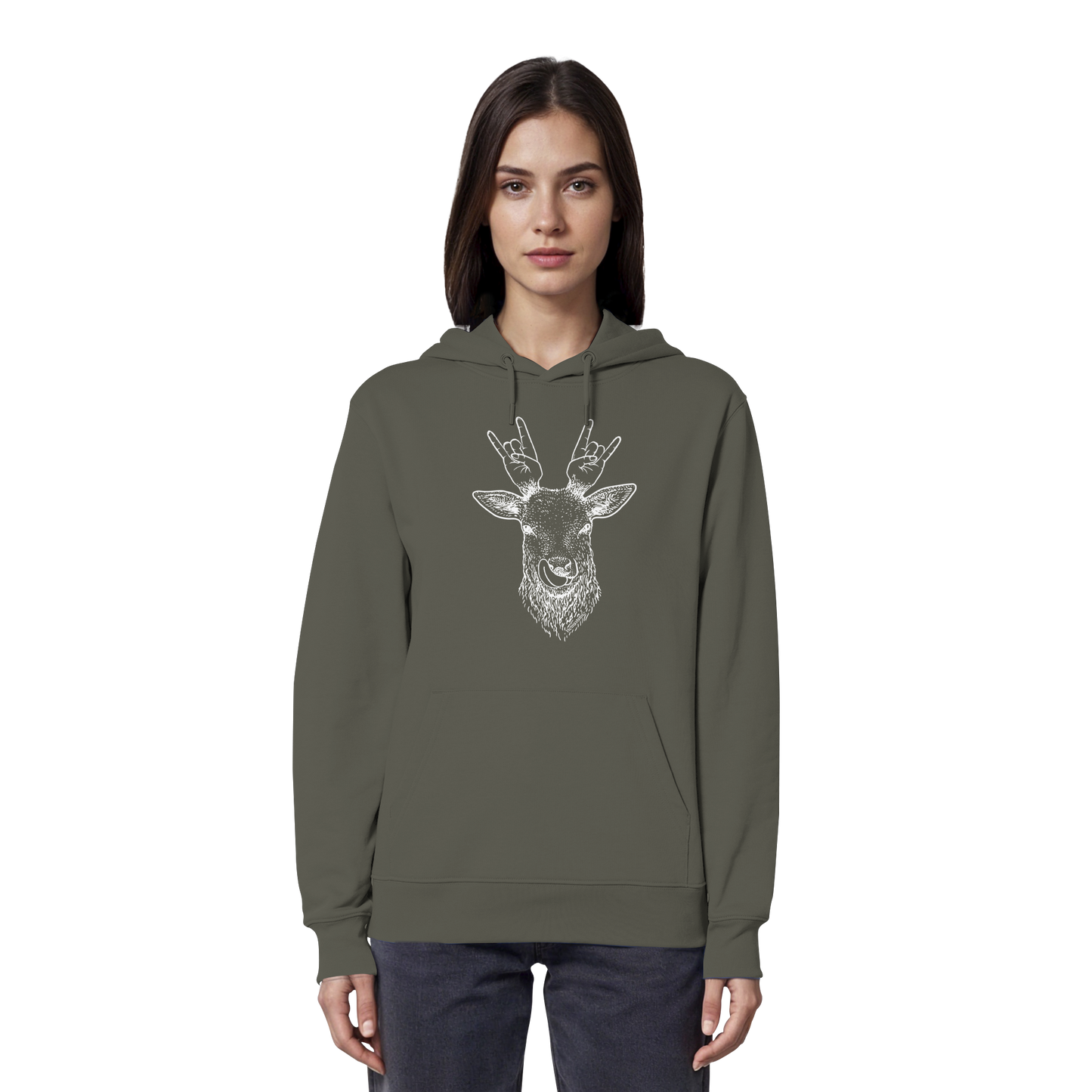 Da Hirsch Rockt - Organic Hoodie