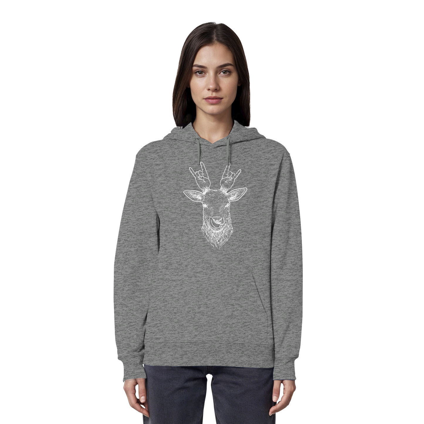 Da Hirsch Rockt - Organic Hoodie