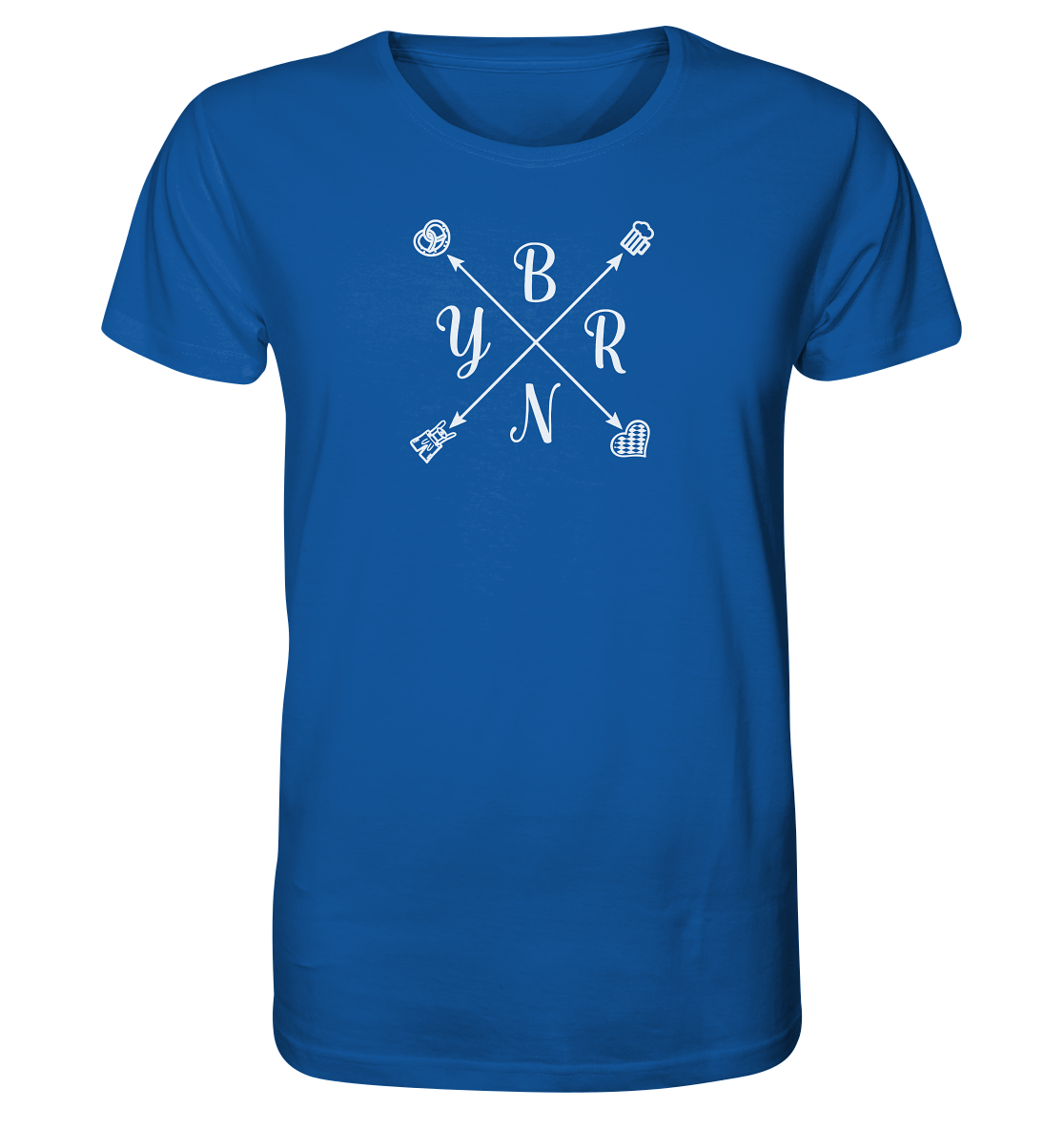 BYRN Shirt Weißer Druck - Organic Shirt