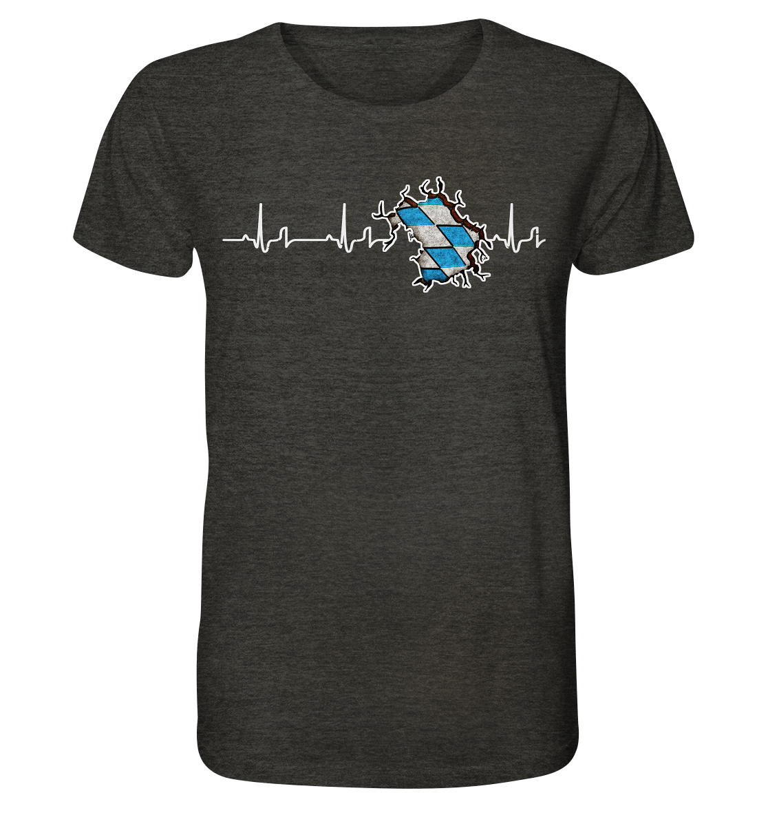 Herzschlag Bayern ORGANIC COLLECTION 23 - Organic Shirt (meliert)