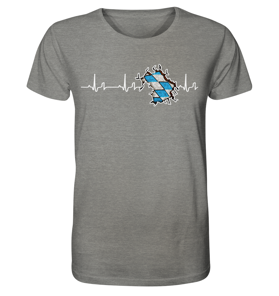 Herzschlag Bayern ORGANIC COLLECTION 23 - Organic Shirt (meliert)
