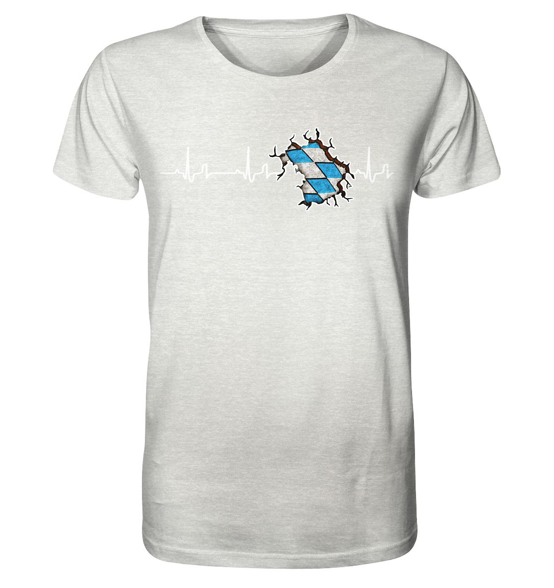 Herzschlag Bayern ORGANIC COLLECTION 23 - Organic Shirt (meliert)