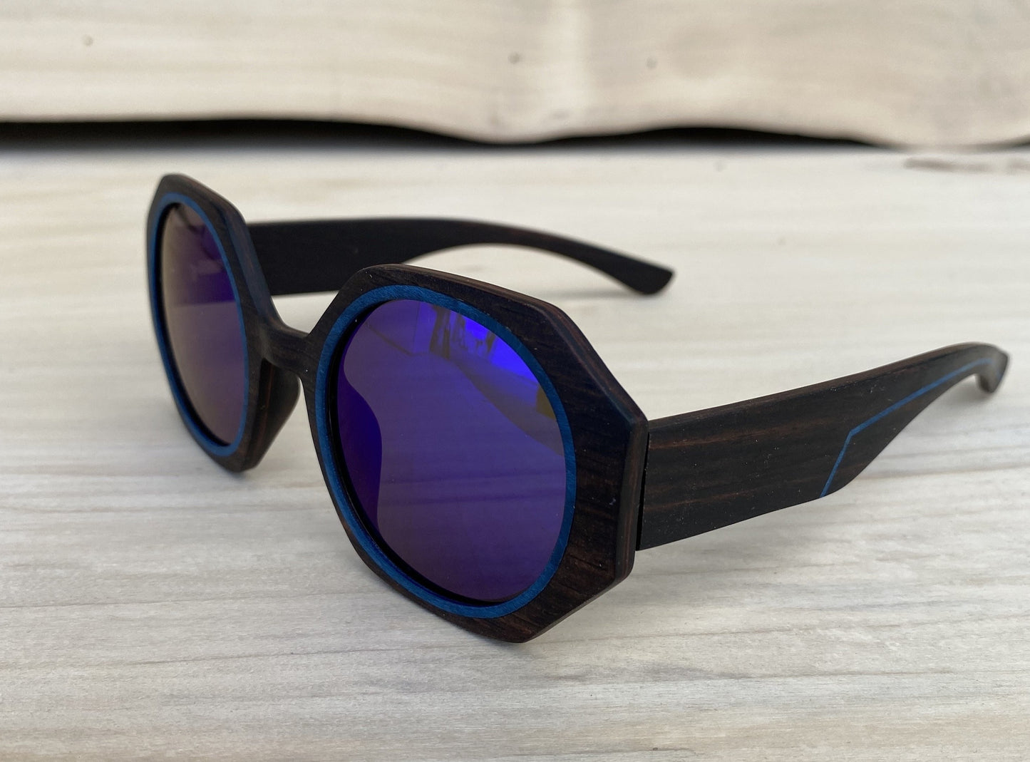 Holz Sonnenbrille Hochvogel aus Ebenholz und Ahorn