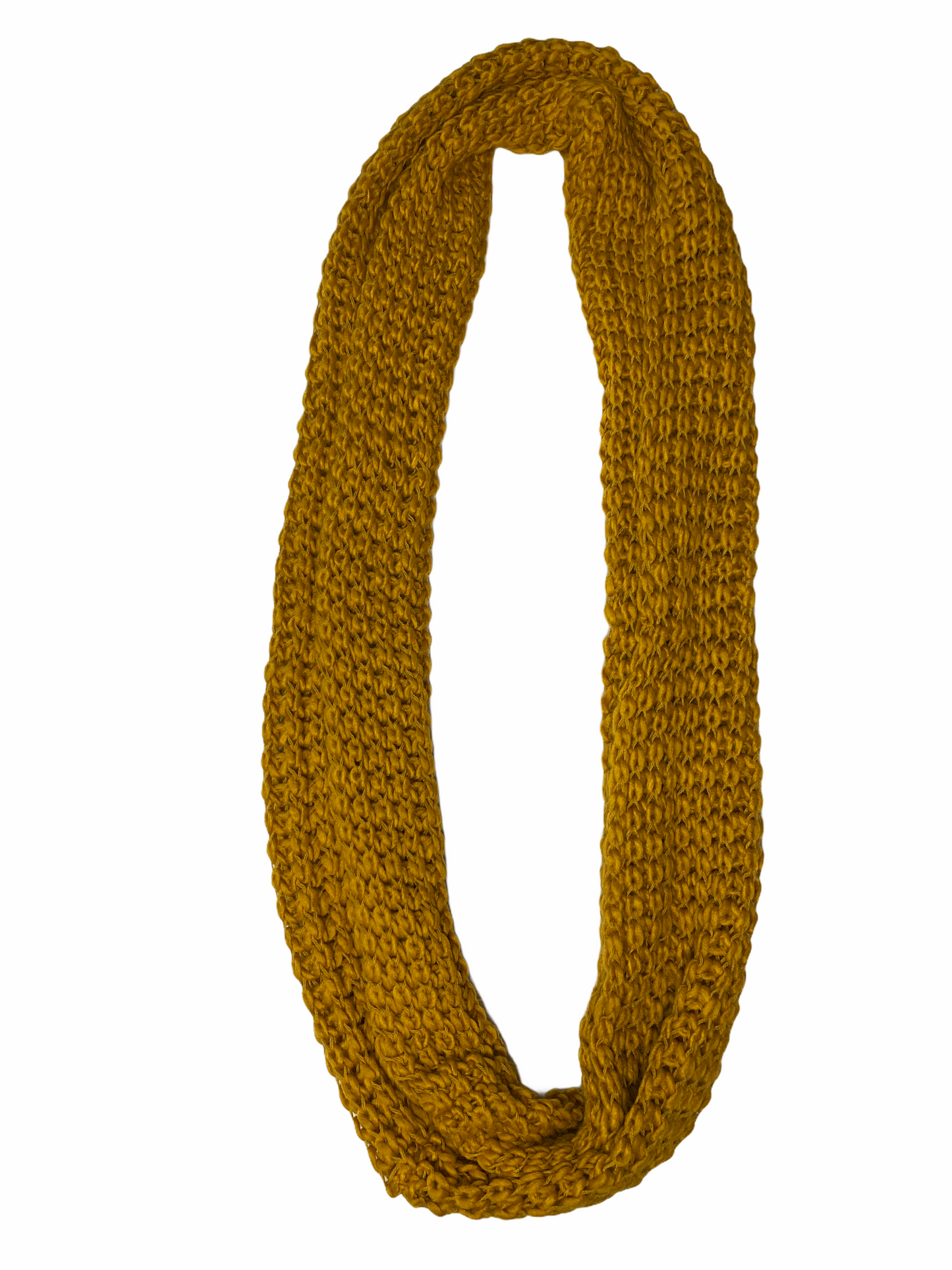 Bequemer und weicher Strick Loop in Senf