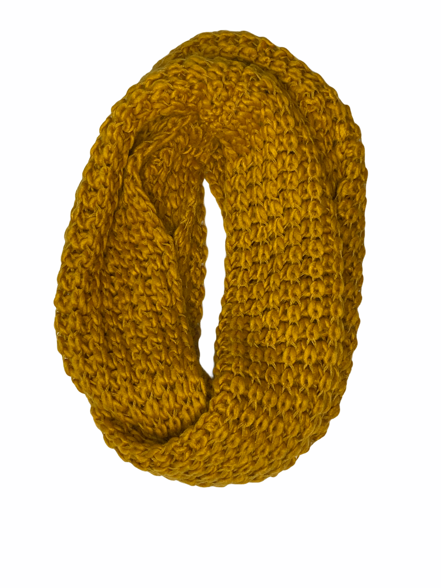 Bequemer und weicher Strick Loop in Senf