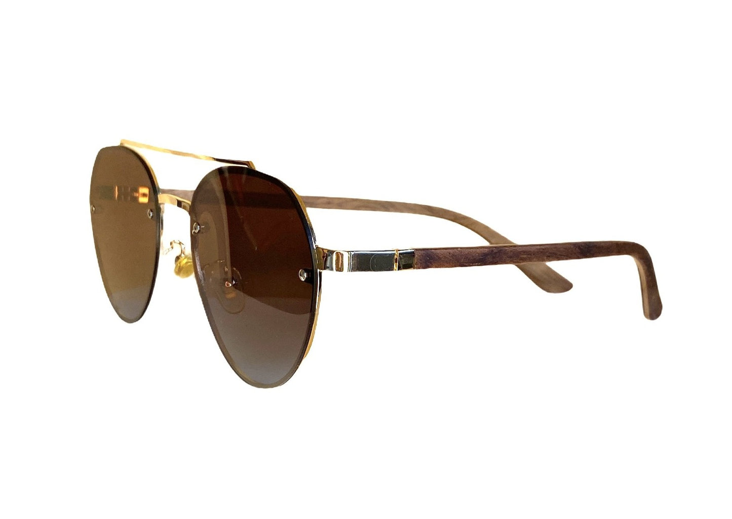 Holz Sonnenbrille Mosel aus Palisander Holz und Edelstahl