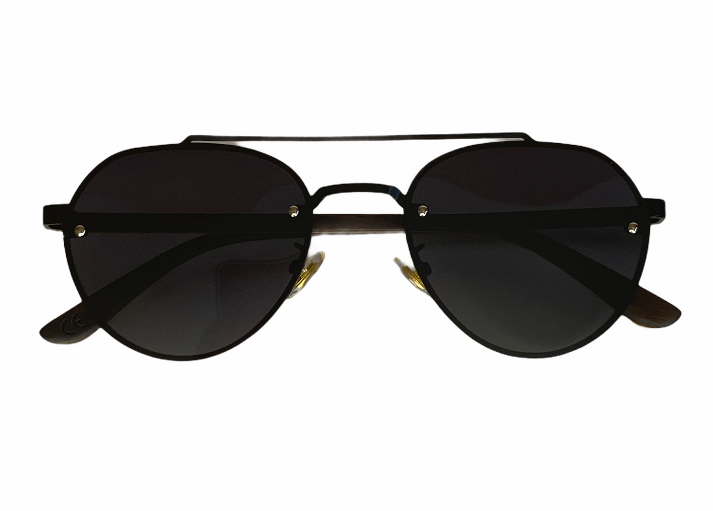 Holz Sonnenbrille Mosel aus Ebenholz und Edelstahl