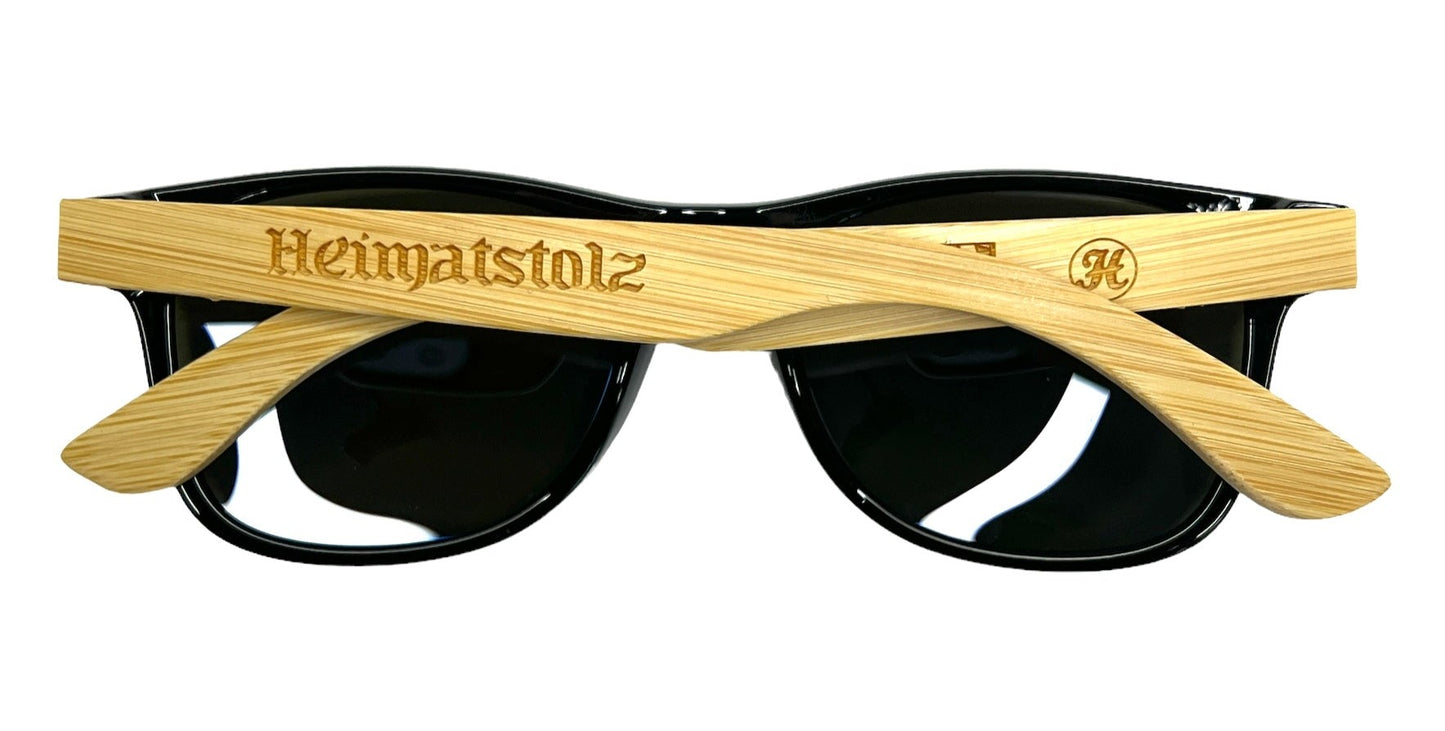 Heimatstolz - Sonnenbrille mit Lasergravur, Etui und Tüchern für die Brille