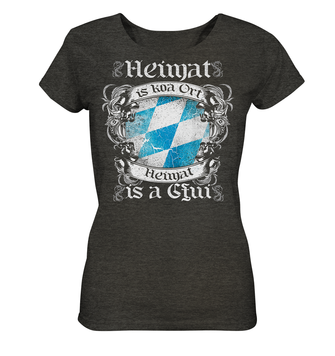 Heimat is koa Ort ORGANIC COLLECTION 22 - Ladies Organic Shirt (meliert)