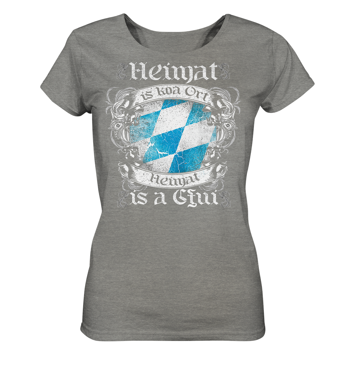 Heimat is koa Ort ORGANIC COLLECTION 22 - Ladies Organic Shirt (meliert)