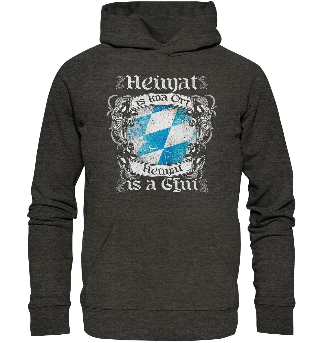 Heimat is koa Ort ORGANIC COLLECTION 23 - Organic Hoodie