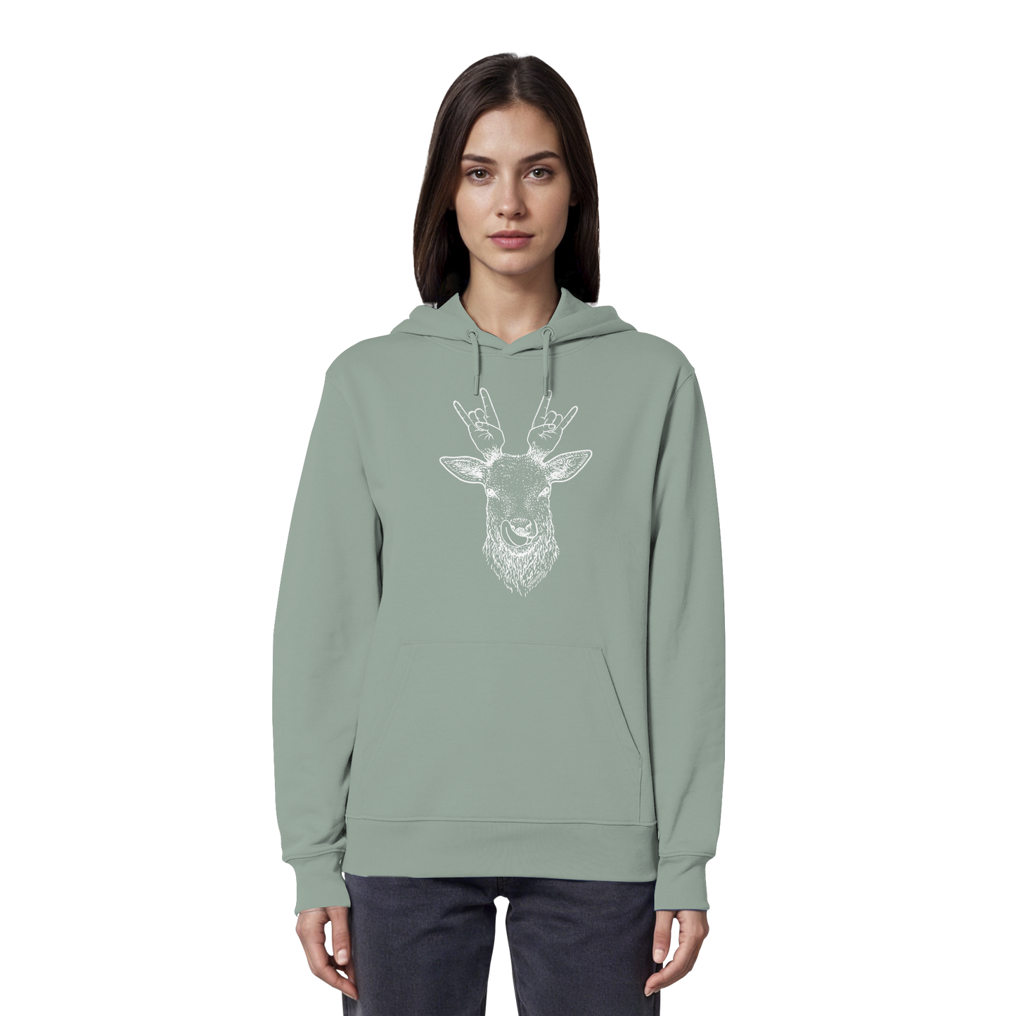 Da Hirsch Rockt - Organic Hoodie