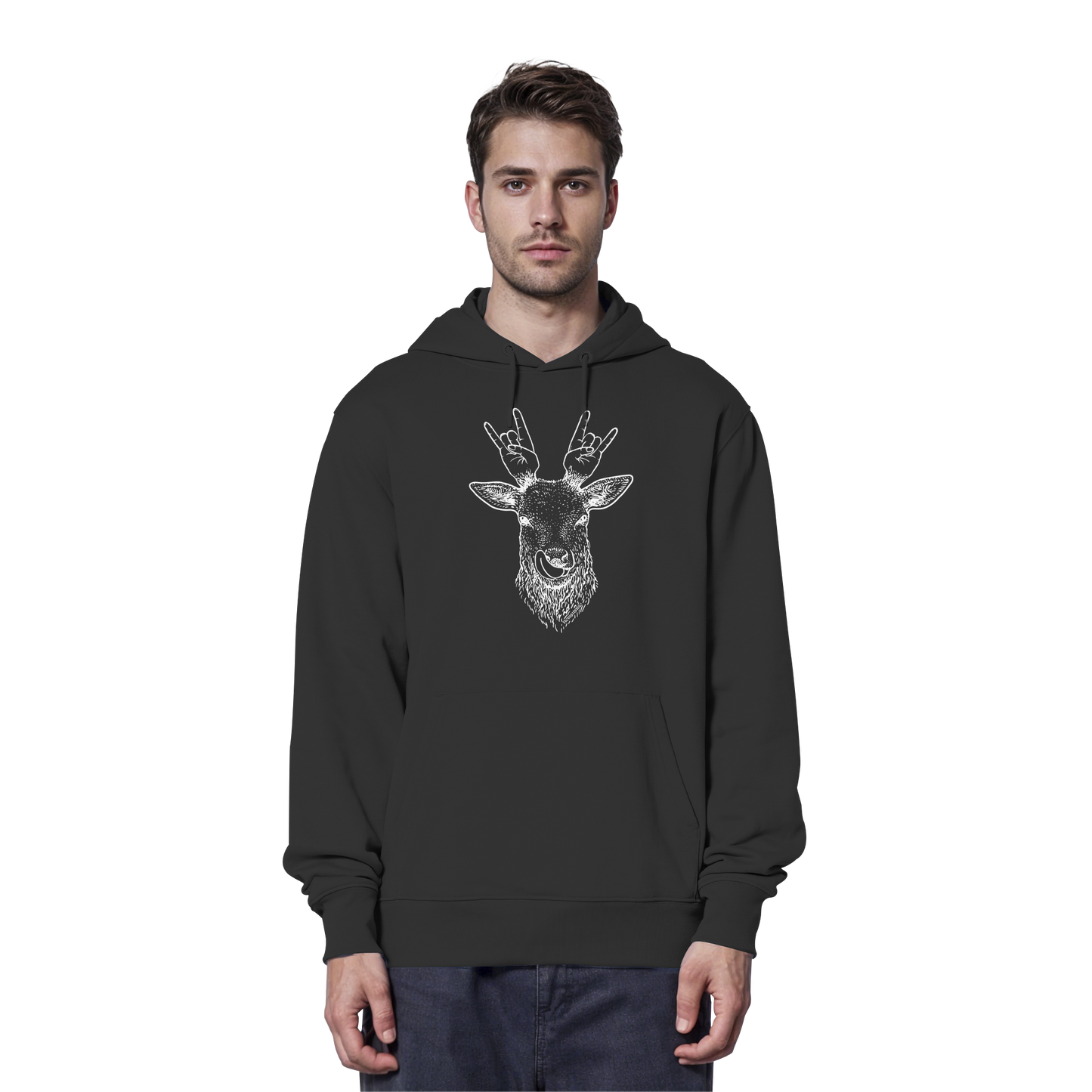 Da Hirsch Rockt - Organic Hoodie