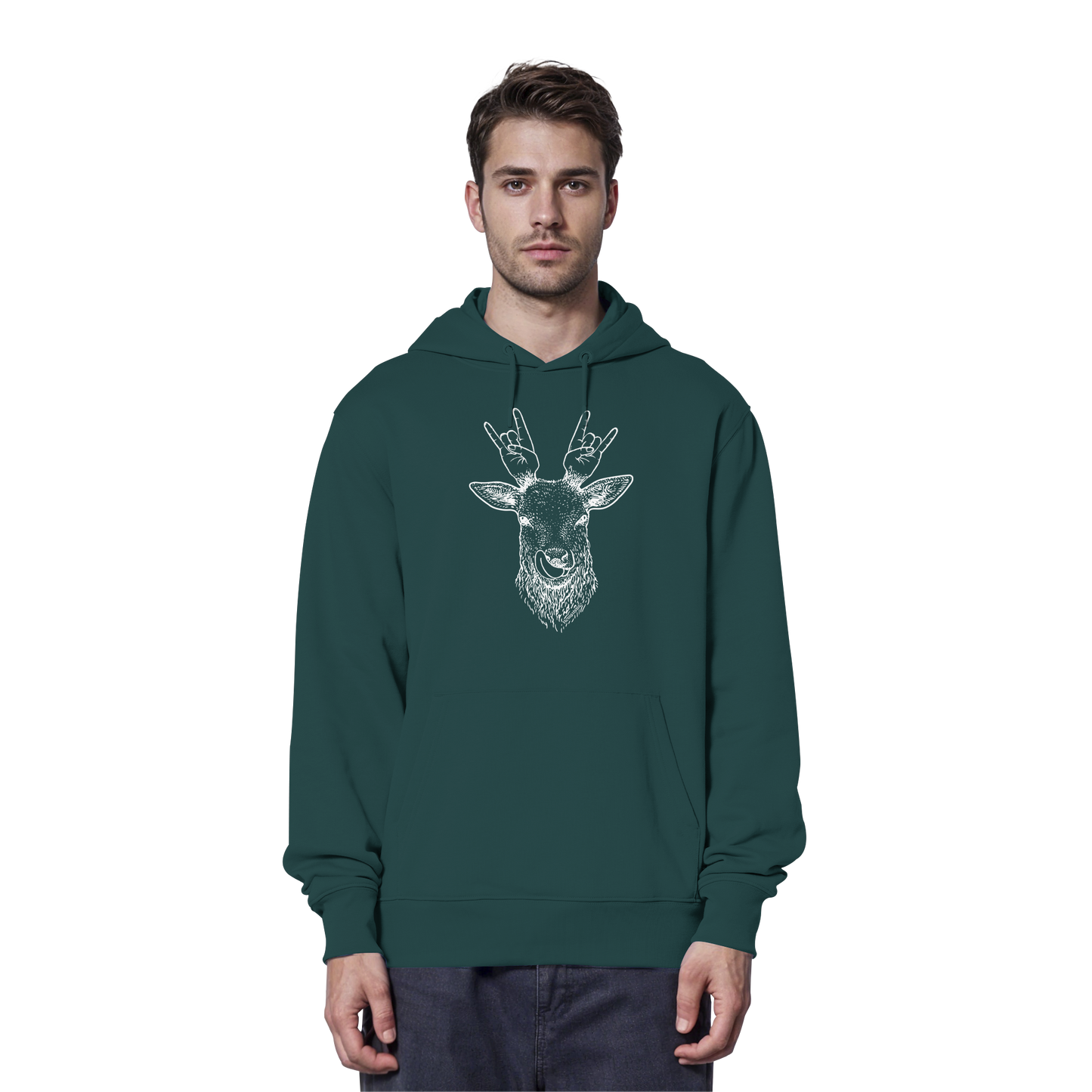 Da Hirsch Rockt - Organic Hoodie