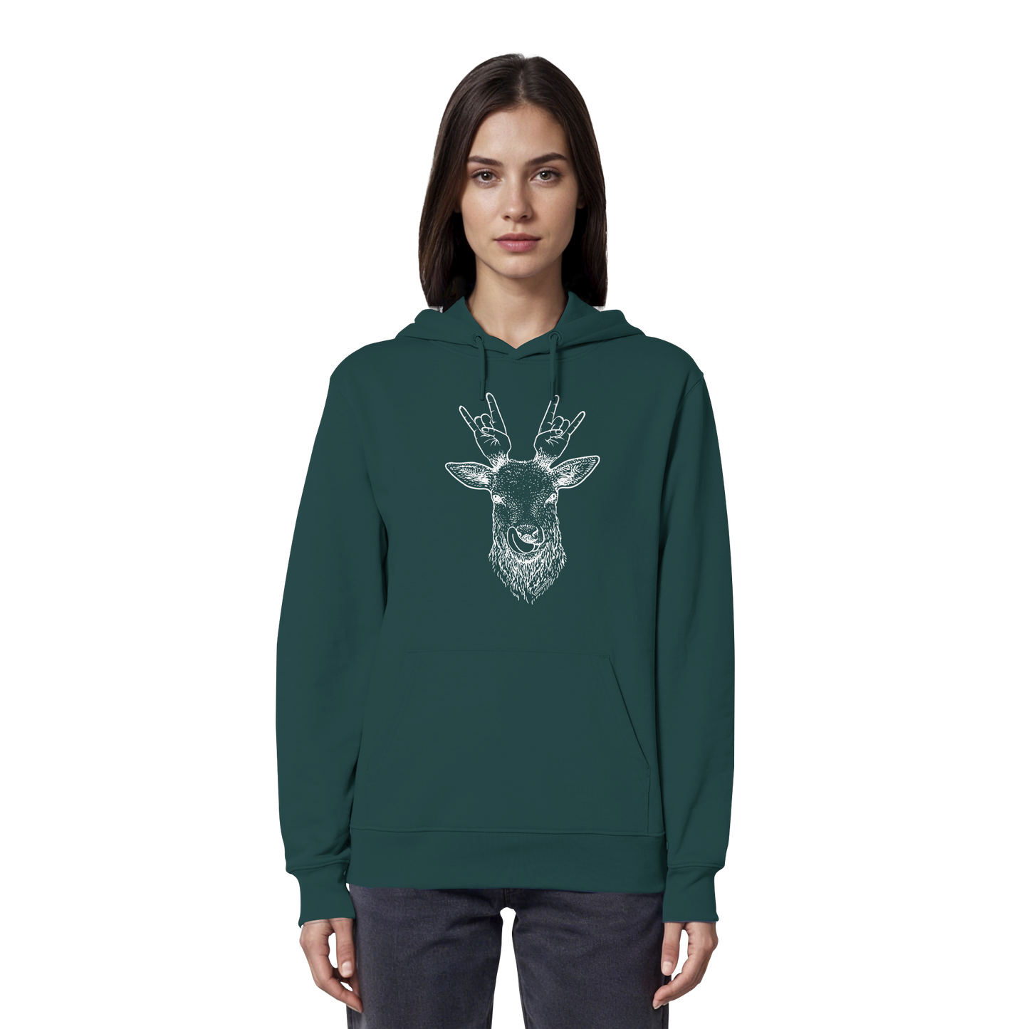 Da Hirsch Rockt - Organic Hoodie