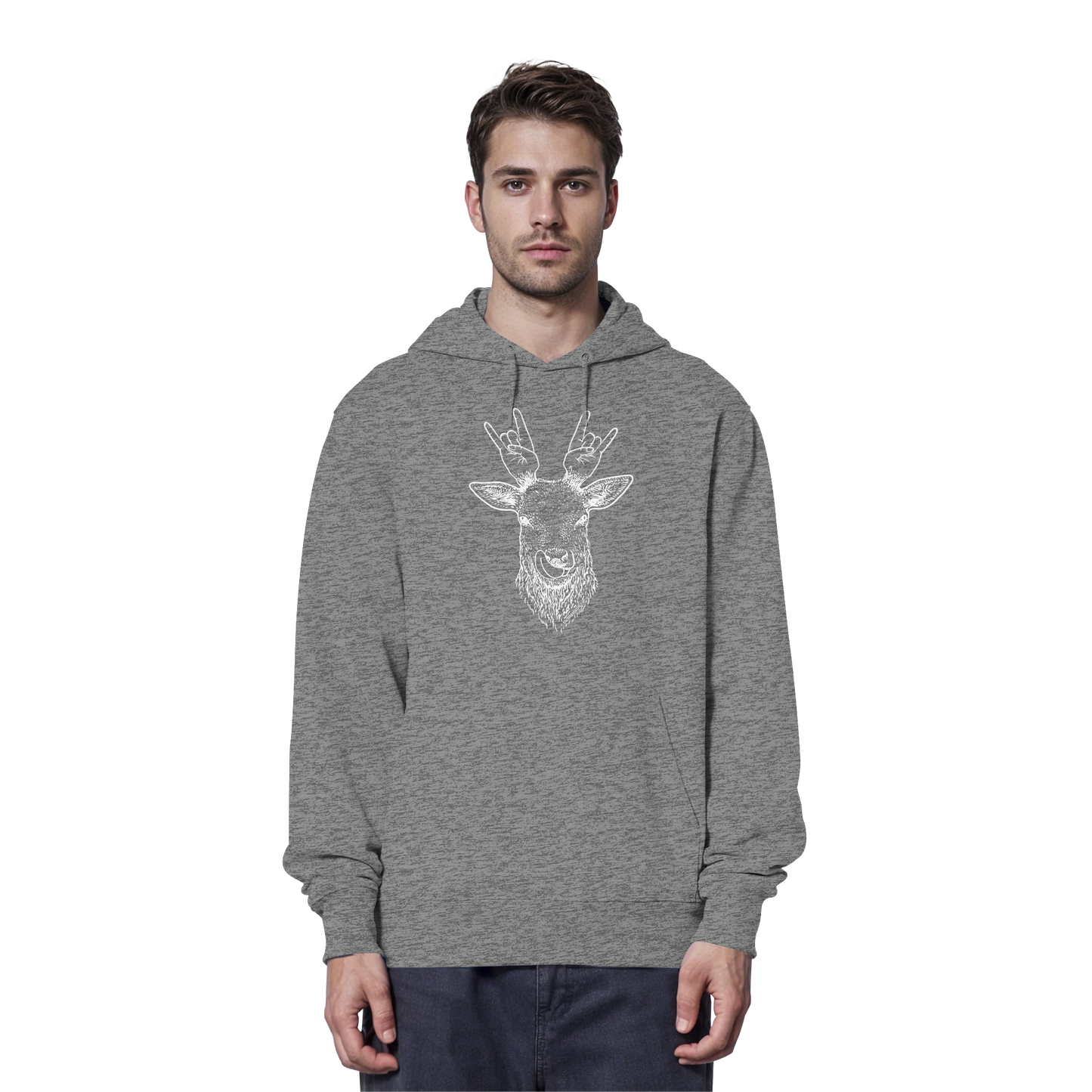 Da Hirsch Rockt - Organic Hoodie