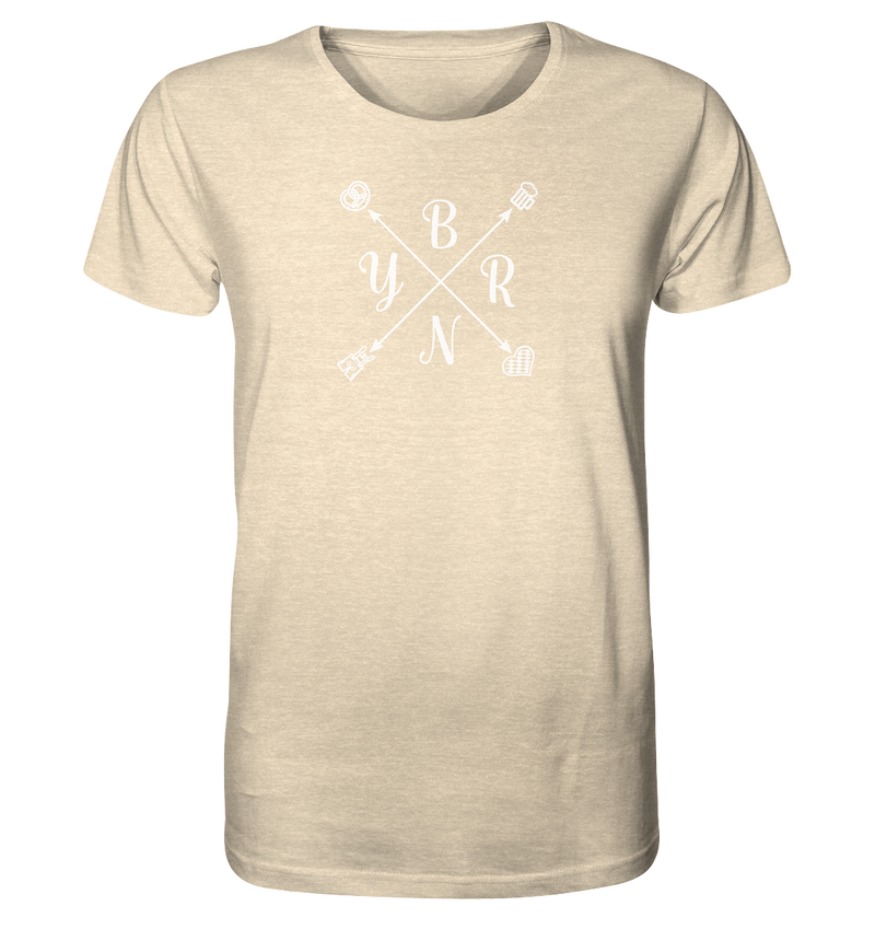 BYRN Shirt Weißer Druck - Organic Shirt