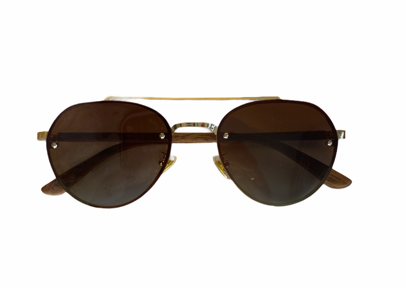 Holz Sonnenbrille Mosel aus Palisander Holz und Edelstahl