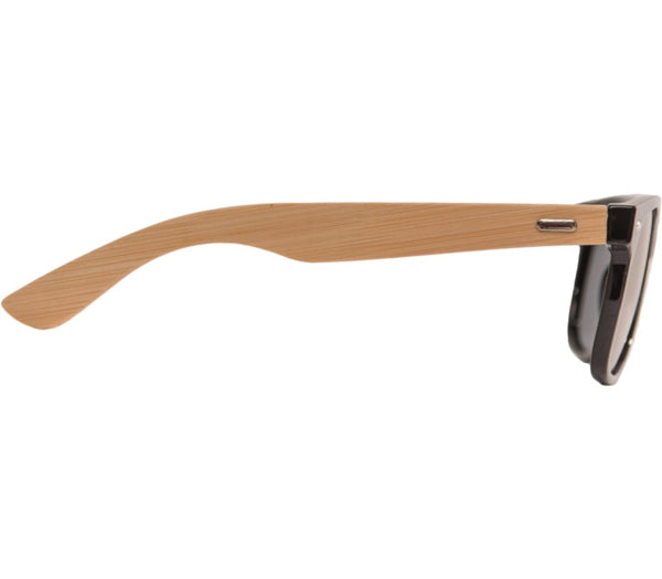 Personalisierbare Sonnenbrille mit Bambus Case - Laser Gravur Geschenk